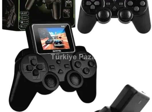 2.4 İnç Ekran 520 Oyunlu Retro Temalı Kablosuz Oyun Kolu El Atarisi