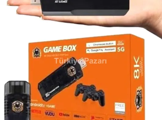 Game Box Android Tv 36500 Oyunlu Atari 5g 8k HDR Ultra HD 64 GB