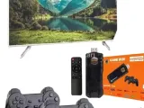 Game Stick Çift Oyun Konsolu Smart TV Game Box 8k Ultra HD 64 Gb