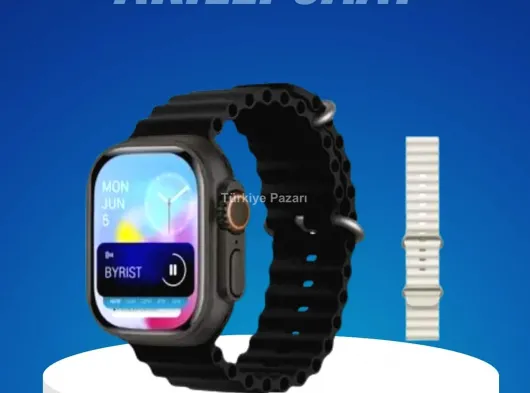Ultra Akıllı Saat 49 Mm Çift Kordonlu Arama Cevaplama Bluetooth Bağlantılı