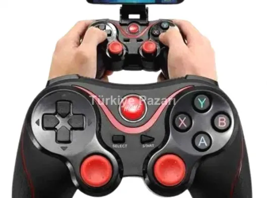 Joystik Gamepad Bluetooth Telefon Tutucu Oyun Kolu Telefon Android Uyumlu