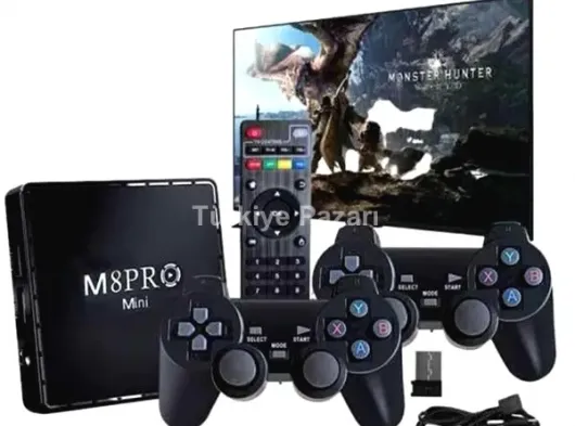 M8 PRO MINI 4 8 10 K HD HDR Android Tv 5G Retro 10000 Oyunlu