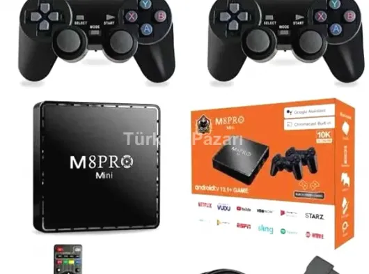 M8 PRO MINI 4 8 10 K HD HDR Android Tv 5G Retro 10000 Oyunlu