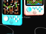 El Atarisi 3.5 inç Ekran Çift Konsol 666 Adet Retro Oyun Gamepad