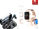3.Nesil TWS Bluetooth Kulaklık ve Dokunmatik Ekran Akıllı Saat Sesli Görüşme