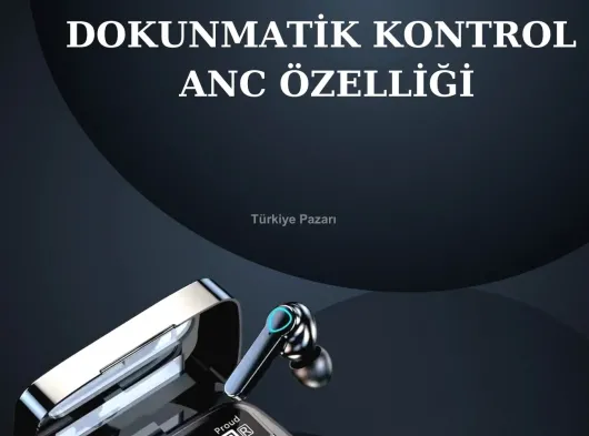 Dijital Göstergeli Powerbank Bluetooth Kulaklık ve Yeni Nesil Amoled Ekran Akıllı Saat