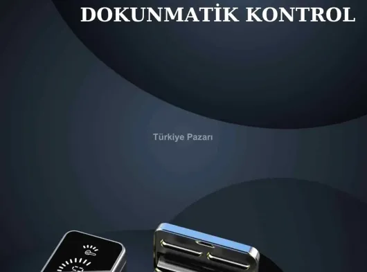 Bileklikli Amoled Ekran Akıllı Saat ve Dijital Göstergeli Kablosuz Bluetooth Kulaklık ANC/ ENC