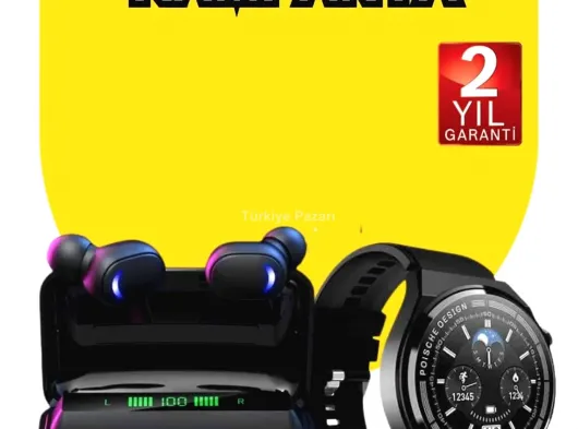 Yeni Nesil Akıllı Saat Ve Bluetooth Kulaklık Titreşim Bildirimleri Uyku Takibi