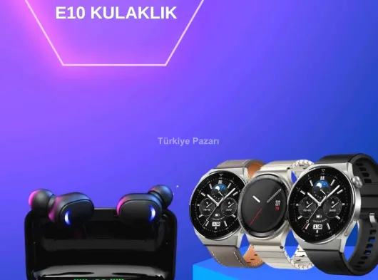 Yeni Nesil Akıllı Saat Ve Bluetooth Kulaklık Titreşim Bildirimleri Uyku Takibi
