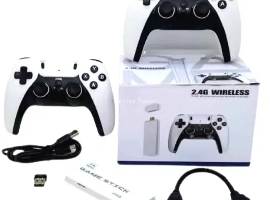 yeni nesil 3D 4K 2000 Oyunlu Game Stick Oyun Konsolu Çift Konsol