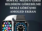 Metal, Deri ve Silikon Kordonlu Çok Fonksiyonlu Akıllı Saat