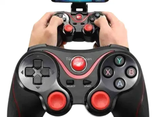 Joystik Gamepad Bluetooth Telefon Tutucu Oyun Kolu Telefon Android Uyumlu
