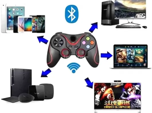 Joystik Gamepad Bluetooth Telefon Tutucu Oyun Kolu Telefon Android Uyumlu