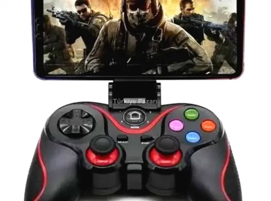 Joystik Gamepad Bluetooth Telefon Tutucu Oyun Kolu Telefon Android Uyumlu