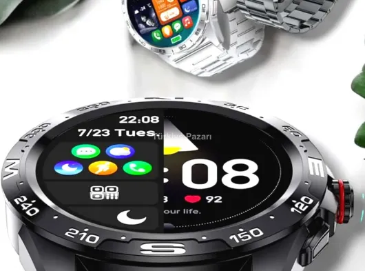 Akıllı Saat Sağlık ve Fitness Takibi Bluetooth Bağlantılı Dokunmatik Ekran