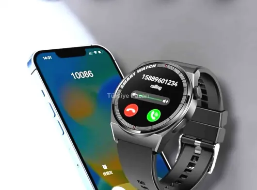 Akıllı Saat Sağlık ve Fitness Takibi Bluetooth Bağlantılı Dokunmatik Ekran