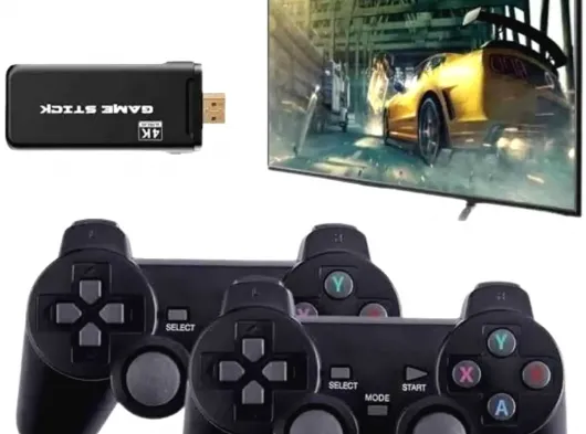 Game Stick El Atarisi 2.4g Kablosuz Çift Kol Oyunlar 4k Game Stick 3500 Oyunlu Atari Uyumlu