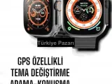 Yeni Nesil Ultra Akıllı Saat Titreşimli, Uyku & Sağlık Takibi, Çift Kordon