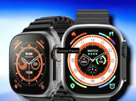 45 MM Gri Kasa Ultra Akıllı Saat Sesli Görüşme, Sağlık Takibi, Suya Dayanıklı