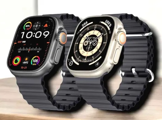 45 MM Gri Kasa Ultra Akıllı Saat Sesli Görüşme, Sağlık Takibi, Suya Dayanıklı