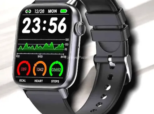 Suya Dayanıklı Bluetooth Akıllı Saat GPS, Adımsayar, Nabız & Sağlık Takibi
