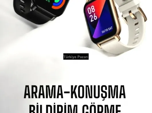 Suya Dayanıklı Bluetooth Akıllı Saat GPS, Adımsayar, Nabız & Sağlık Takibi