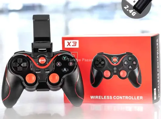 Android Uyumlu Gamepad X3 Game Stick Oyun Kolu Bluetooth Bağlantılı