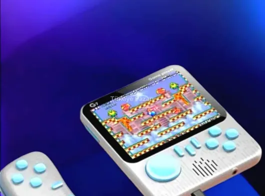 El Atarisi 3.5 inç Ekran Çift Konsol 666 Adet Retro Oyun Gamepad