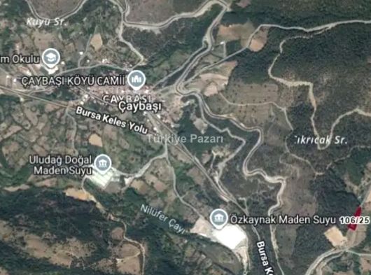 BURSA OSMANGAZİ ÇAYBAŞI’NDA 1.735 M² TEK TAPU, KADASTRO YOLUNA CEPHELİ SATILIK TARLA