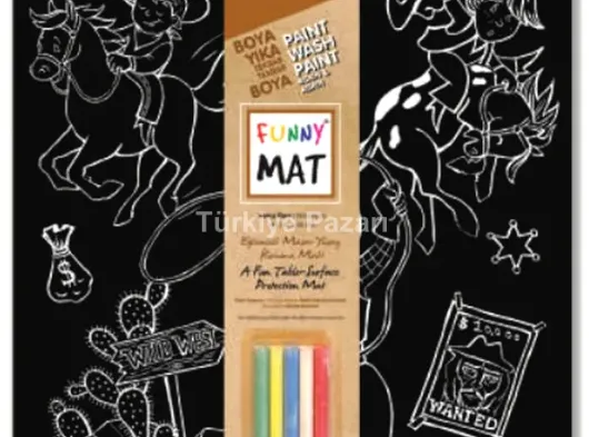Funny Mat - Vahşi Batı 40x40cm