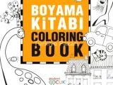 Boyama Kitabı - Coloring Book - 24X33,5 cm