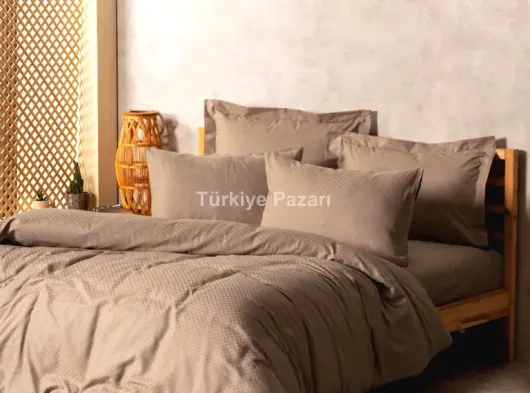 Çift Kişilik Nevresim Takımı Pudra