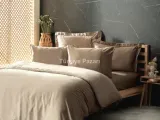 Silky İpek Çift Kişilik Nevresim Takımı Bej