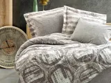 Silky İpek Çift Kişilik Nevresim Takımı Bej