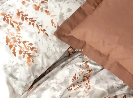 Çift Kişilik Modeline Nevresim Takımı Lamina Tarçın
