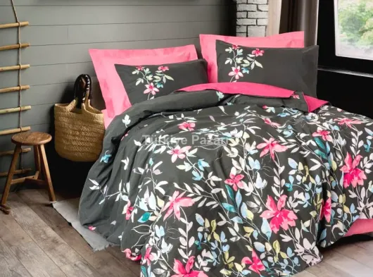Feminen Çift Kişilik Nevresim Takımı Merlin Pembe