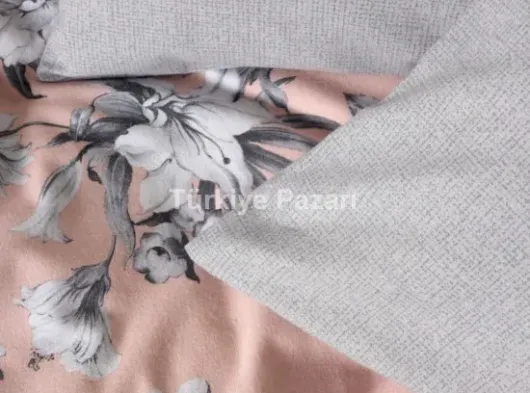 Flanel Nevresim Takımı Çift Kişilik Petit Pudra