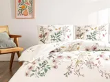 Çift Kişilik Nevresim Takımı Polku Gri