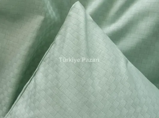 Plaid Çift Kişilik Nevresim Takımı Adaçayı