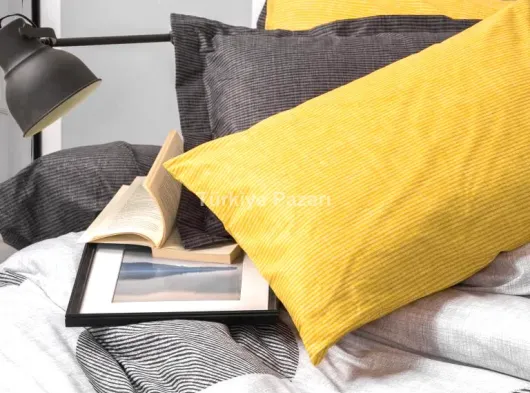 Modern Çift Kişilik Nevresim Takımı Dd Sarı