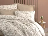 Minimal Çift Kişilik Nevresim Takımı Moil Bej