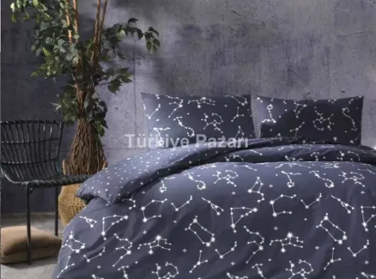 Ranforce Nevresim Takımı Çift Kişilik Lehlare Antrasit