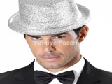 Charlie Chaplin Stil Yetişkin Şapkası – Siyaelon Parti Şapkası
