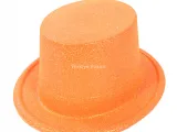 Fuşya Pembe Payetli Disco Parti Şapkası Yetişkin Işıltılı Fötr Model
