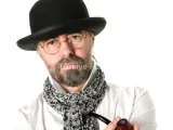Siyah Renk Simli Melon Yuvarlak Parti Şapkası 12 Adet