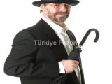 Siyah Renk Simli Melon Yuvarlak Parti Şapkası 12 Adet
