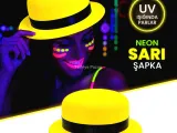 Yeşil Payetli Disco Parti Şapkası Yetişkin Işıltılı Fötr Model