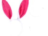 Fuşya Pembe Tavşan Kulak Papyon Kuyruk Taç 3 lü Parti Seti