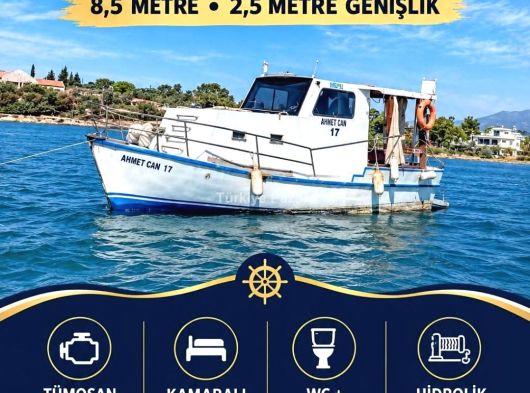 Deniz tutkunları için satılık, donanımlı fiber tekne!