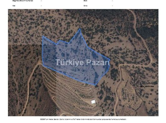 İZMİR 86455 M2 TARLA SATILIKTIR, Tek Tapu , Kadastro Yolu Var, Tarıma Uygun, GES AMAÇLI ARAZİ SINIF TESPİTİNE İLİŞKİN YANİ MARJİNAL TARIM YAZISI VAR